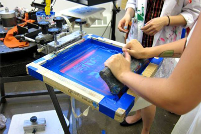 in lụa - in lưới