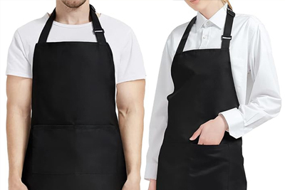 in tạp dề đồng phục