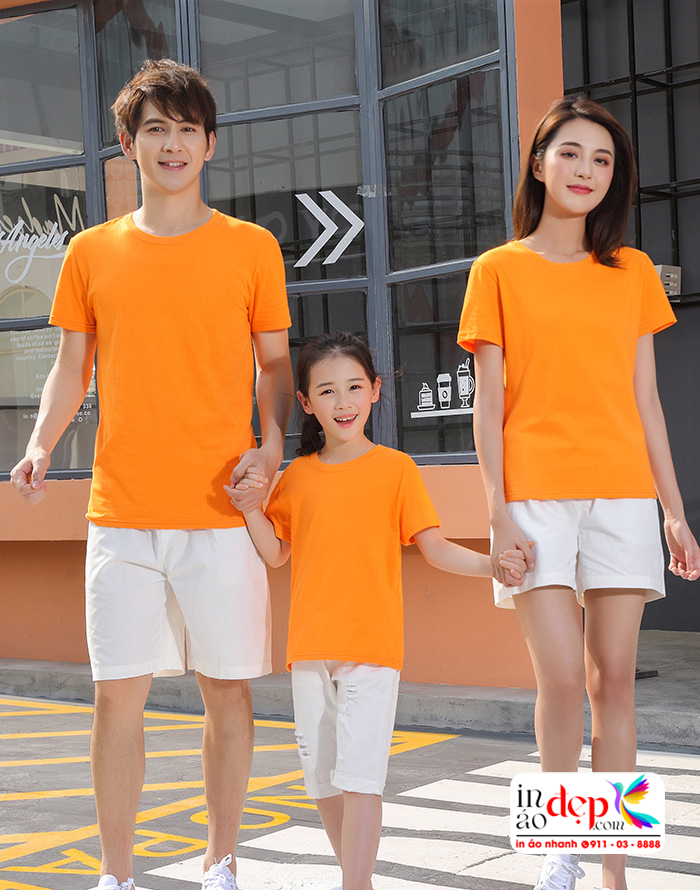 Áo thun cổ tròn, Áo phông mầu cam