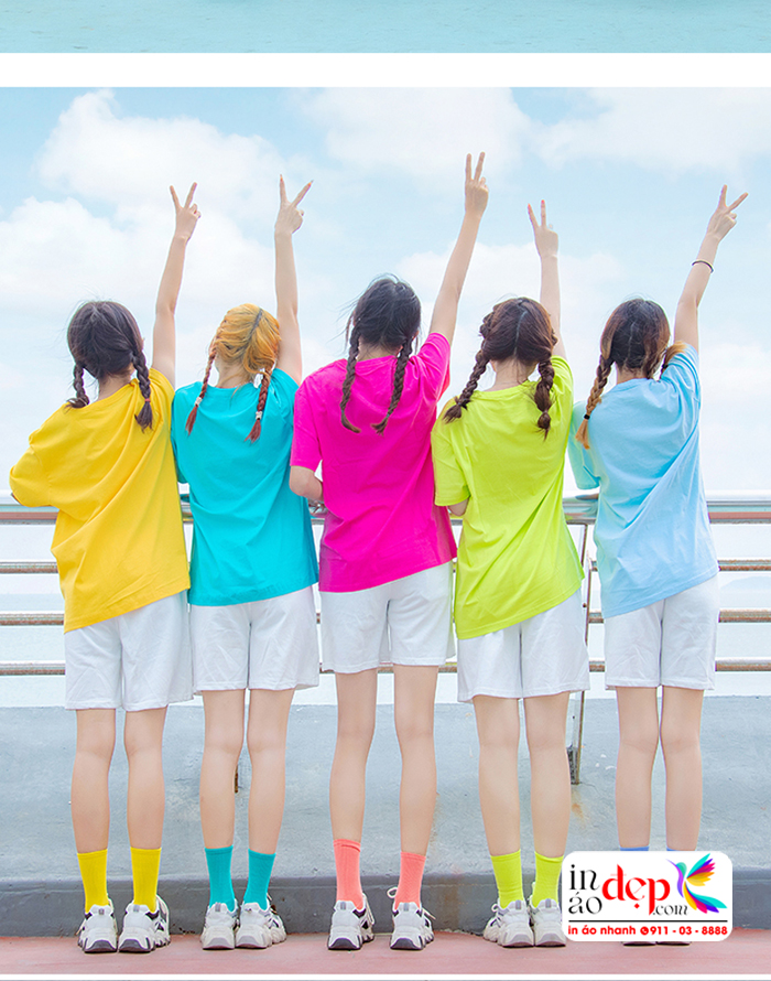 áo thun nhiều mầu