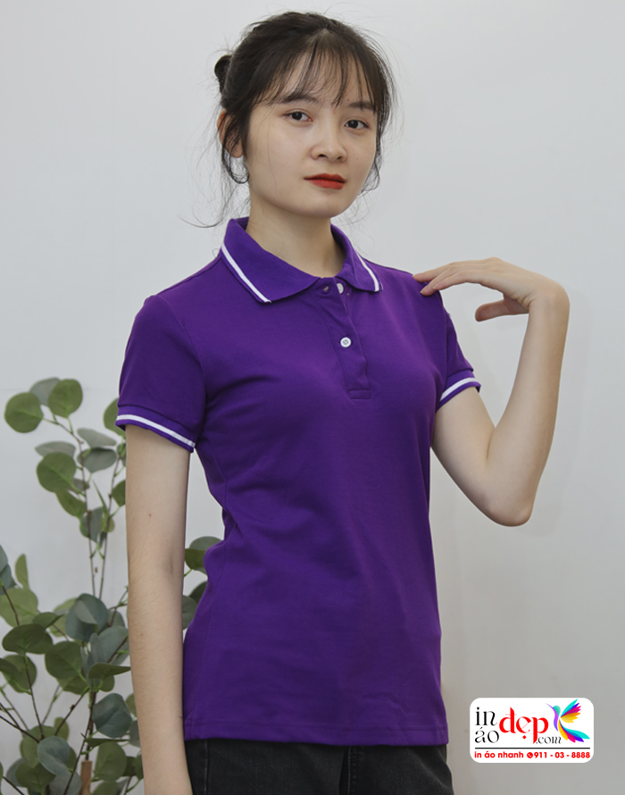 Áo polo mầu tím