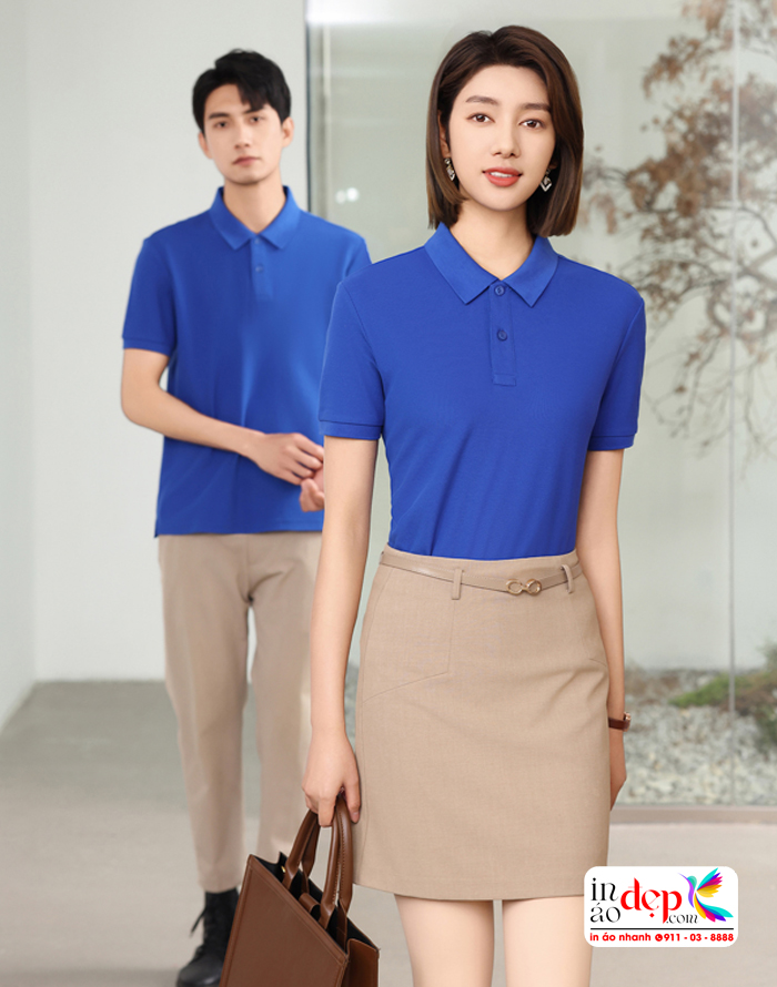 áo polo xanh bích