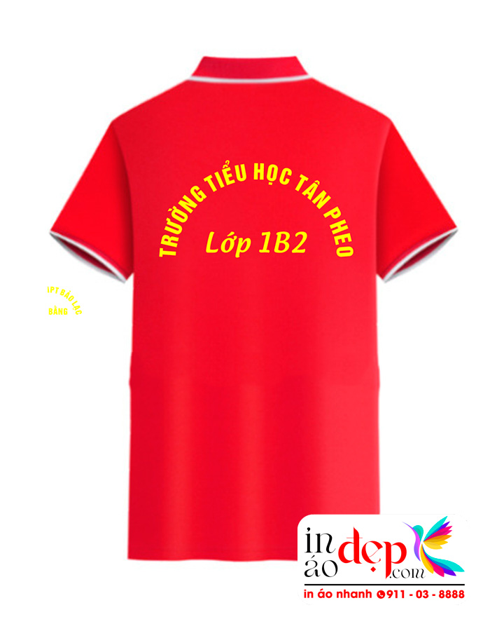 In áo Lớp 1B2 Trường tiểu học Tân Pheo