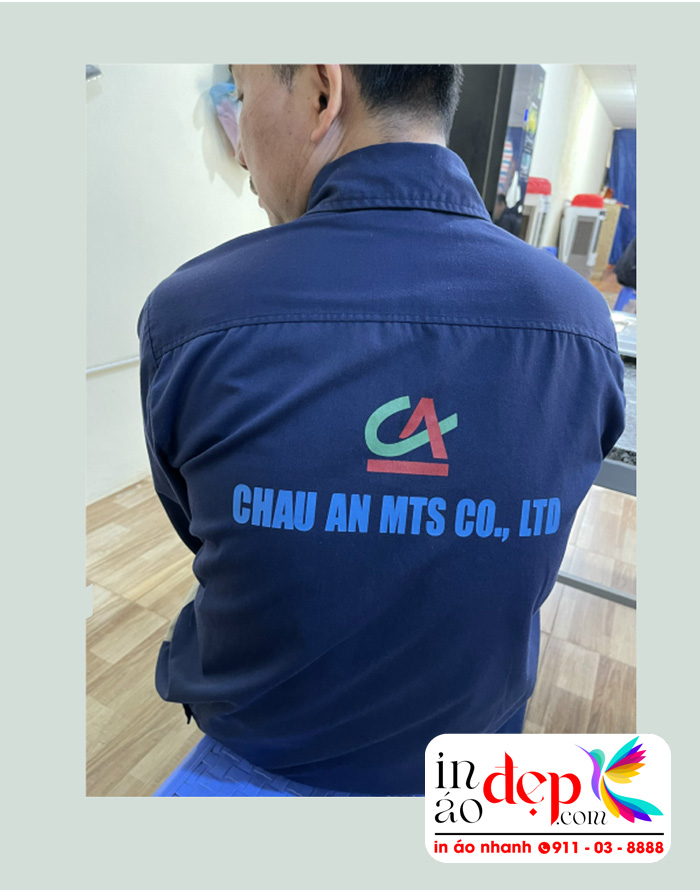 In áo bảo hộ Công ty Chau An MTS