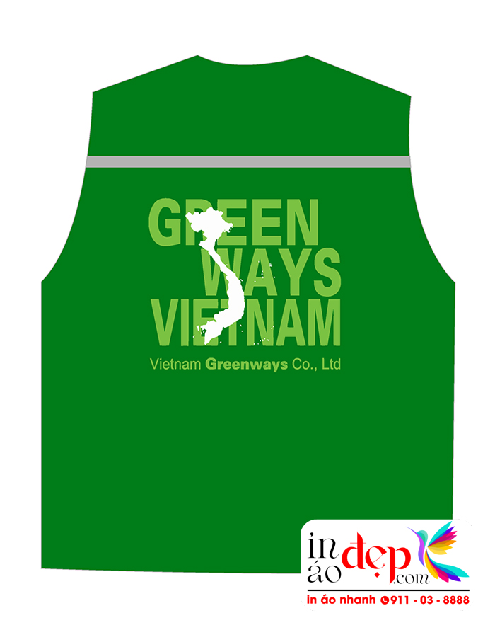 In áo gile Công ty Green Ways VietNam