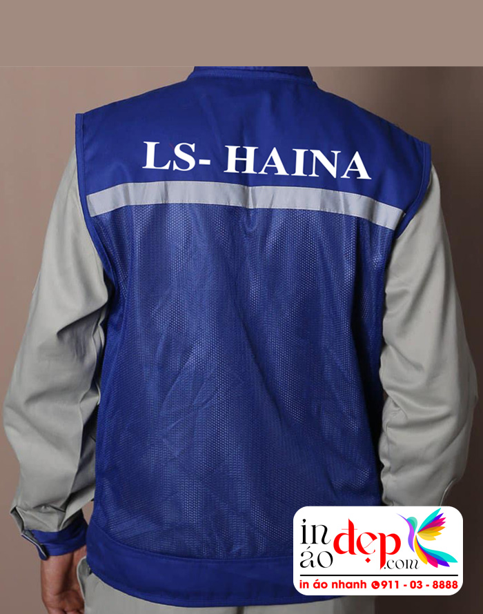 In áo gile Công ty LS-Haina