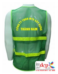 In áo gile Công ty TNHH MTV Xây dựng Thành Nam