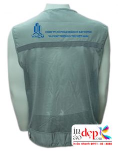 In áo gile Công ty cổ phần Quản lý xây dựng và phát triển đô thị Việt Nam VNCM