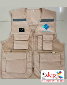 In áo gile màu be Công ty Windoor Glass