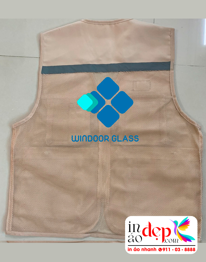 In áo gile màu be Công ty Windoor Glass