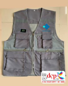 In áo gile màu nâu Công ty Windoor Glass