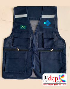 In áo gile màu tím than Công ty Windoor Glass