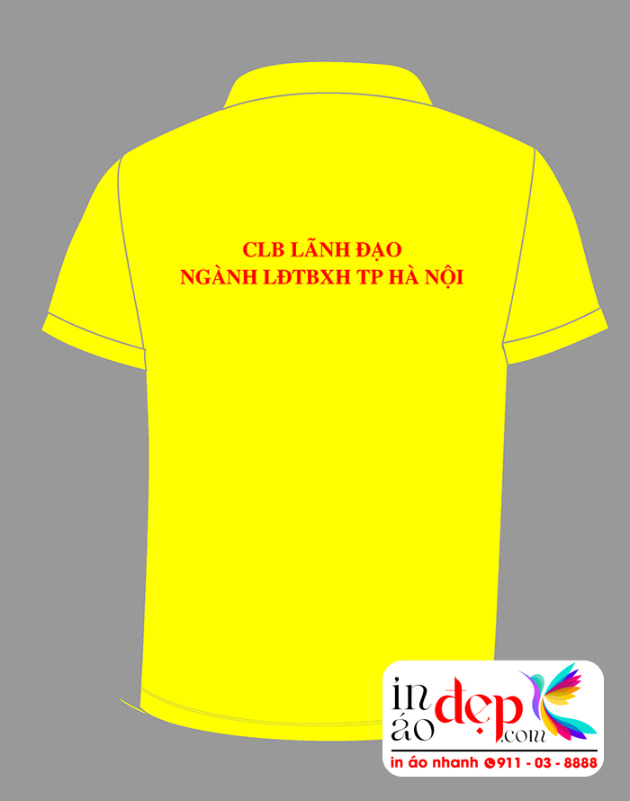 In áo phông CLB Lãnh đạo Ngành LĐTBXH TP Hà Nội
