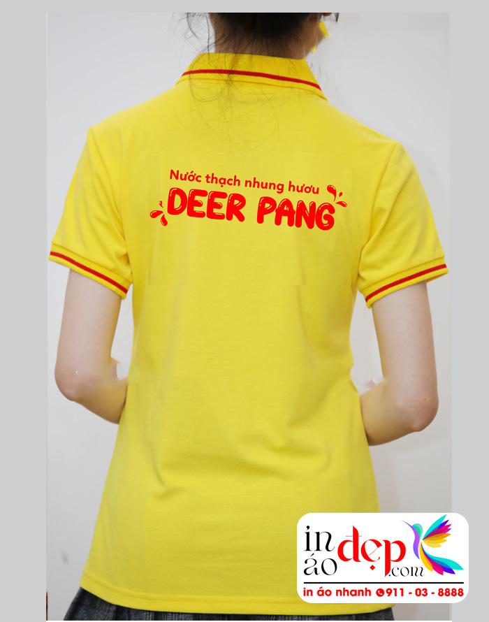 In áo phông Công ty Nước thạch nhung hươu Deer Pang