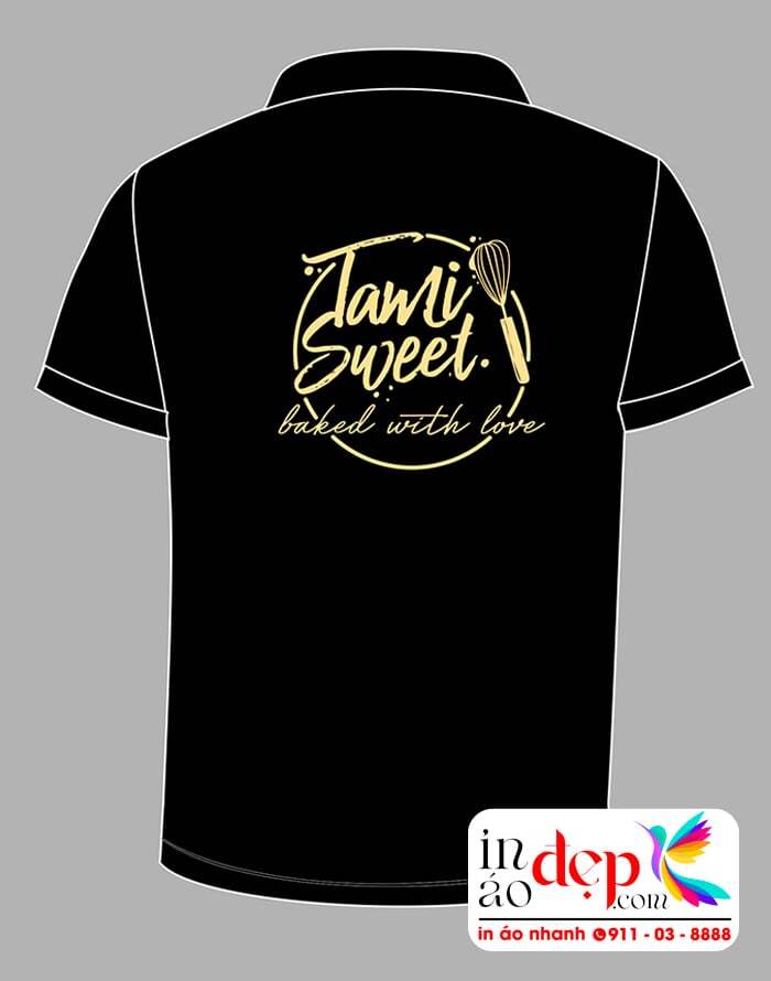 In áo phông Quán Tami Sweet baked with love