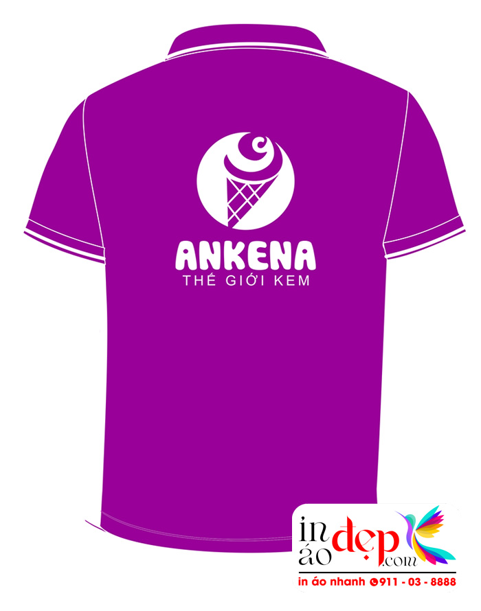 In áo phông Thế Giới kem Ankena