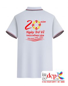 In áo phông Trường THCS Đồng Văn kỉ niệm 20 năm