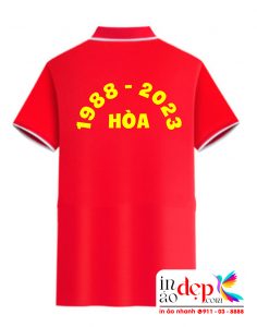 In áo phông đồng phục Hòa 1988 - 2023