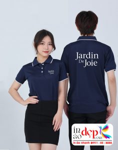In áo phông đồng phục Jardin De Joie
