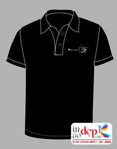 In áo phông màu đen Công ty kiến trúc nội thất 3F
