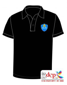In áo phông màu đen Công ty xây dựng Thiết bị PCCC Đại Tín