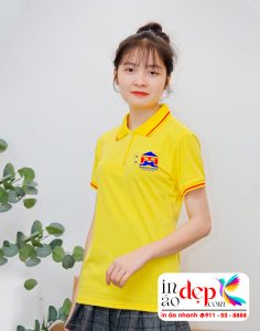 In áo phông màu vàng Thang máy Châu Âu