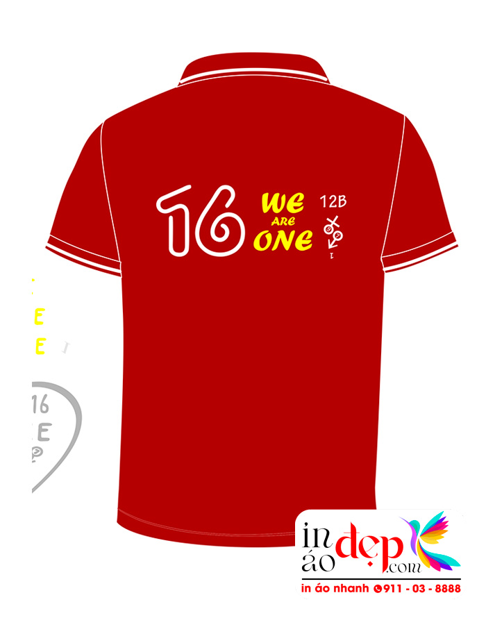 In áo Lớp 12B Trường THPT Trần Phú - Móng Cái - Quảng Ninh