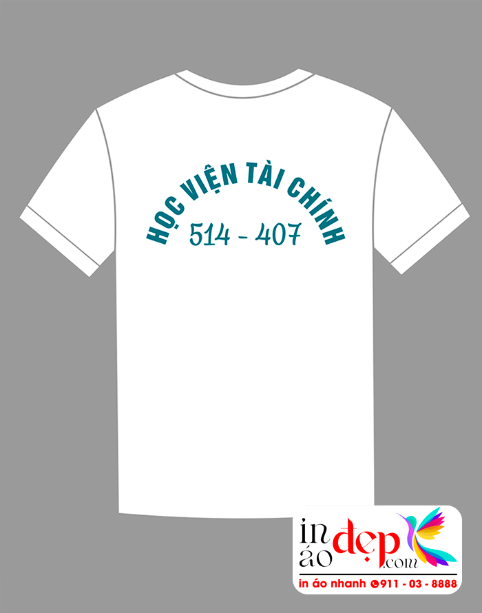 In áo Lớp 514-407 Học viện Tài Chính 2009-2013