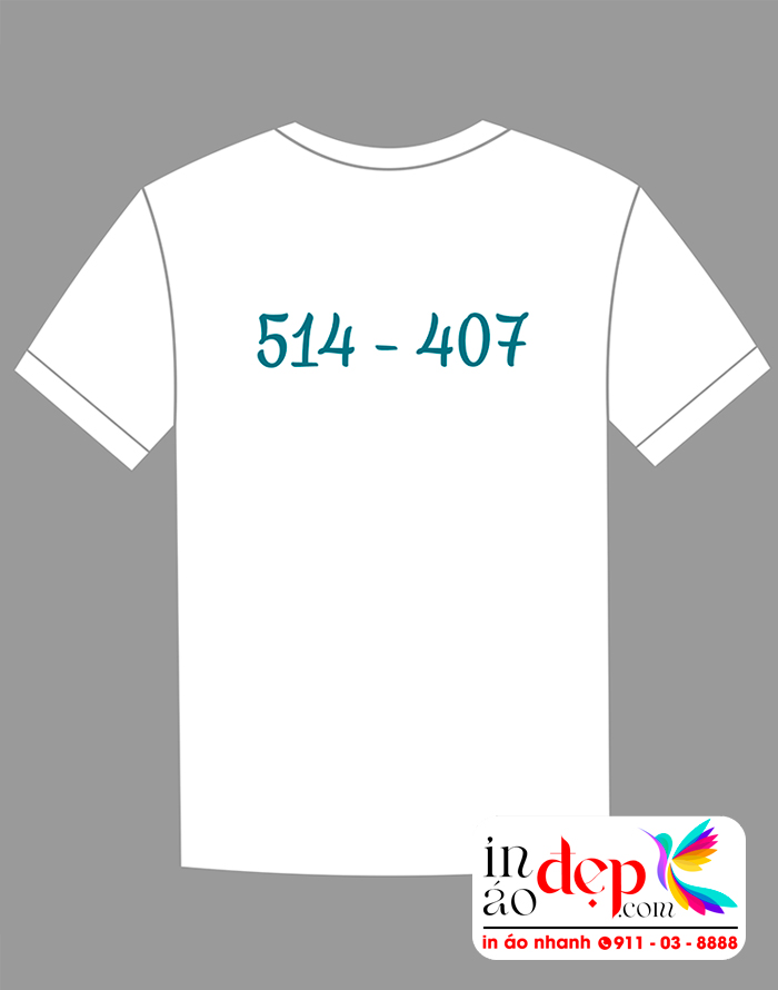 In áo Lớp 514-407 Học viện Tài Chính 2009-2013