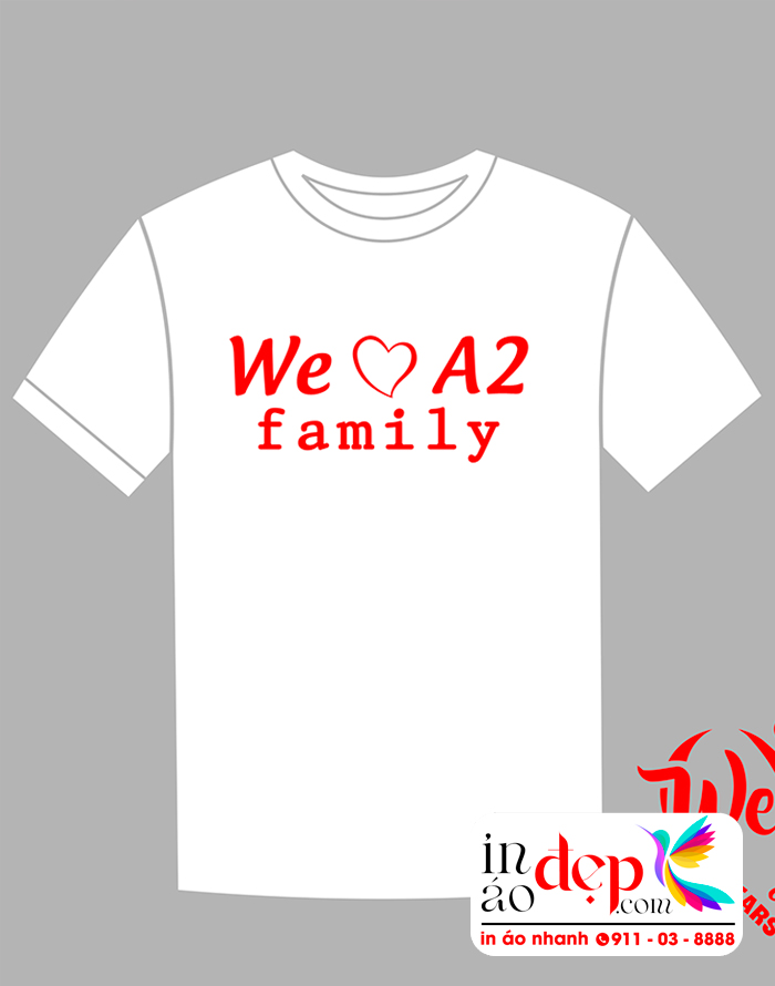 In áo Lớp A2 We are Family