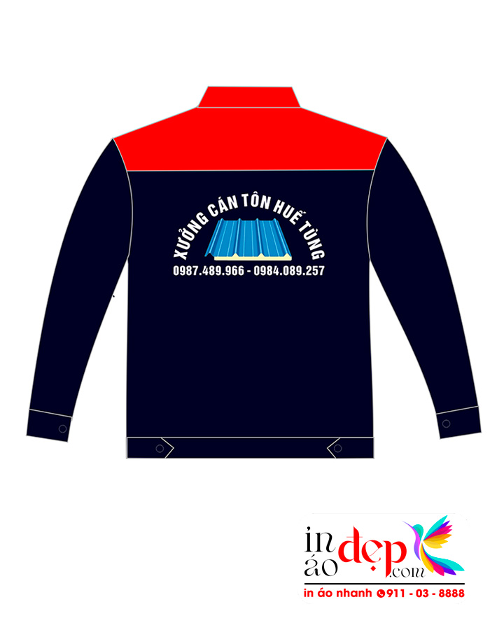 In áo bảo hộ Xưởng cán tôn Huế Tùng