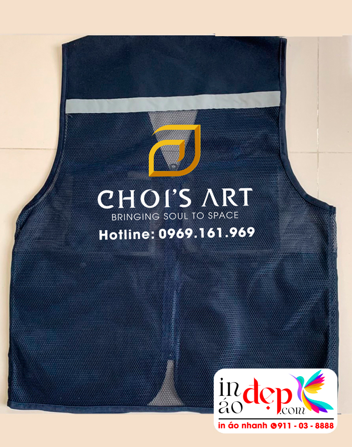 In áo gile Công ty Choi's Art màu tím than