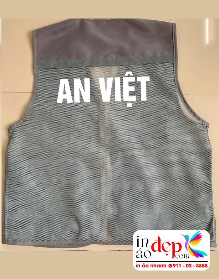 In áo gile Công ty TNHH Xây lắp An Việt