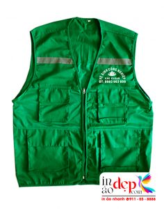 In áo gile Công ty Vệ sinh công nghiệp CSC Clean