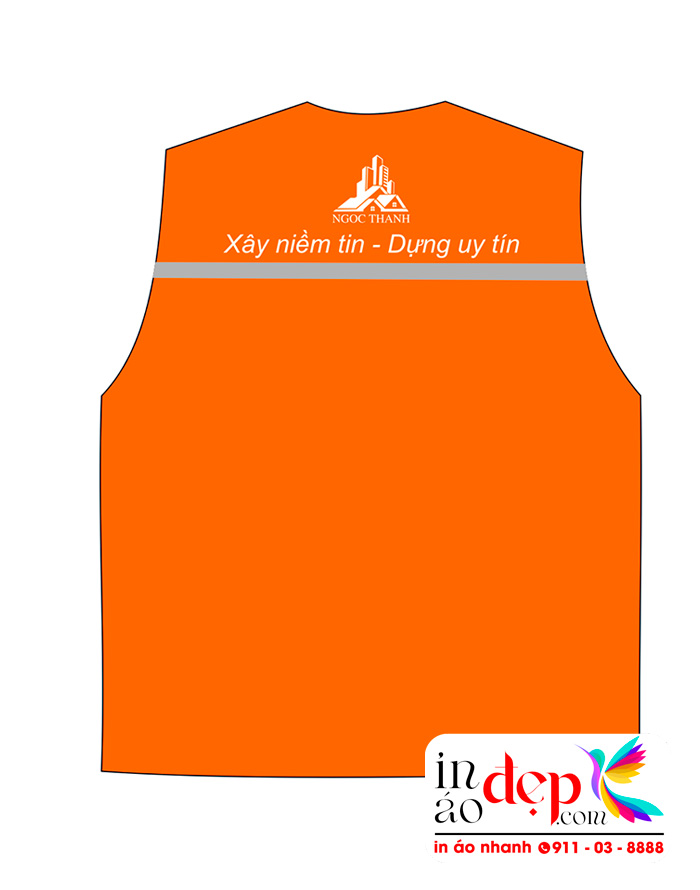 In áo gile Công ty kiến trúc Ngọc Thanh