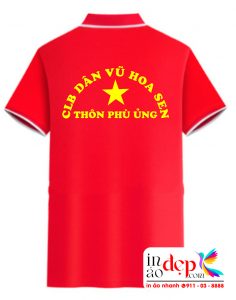 In áo phông CLB Dân vũ Hoa Sen Thông Phù Ủng
