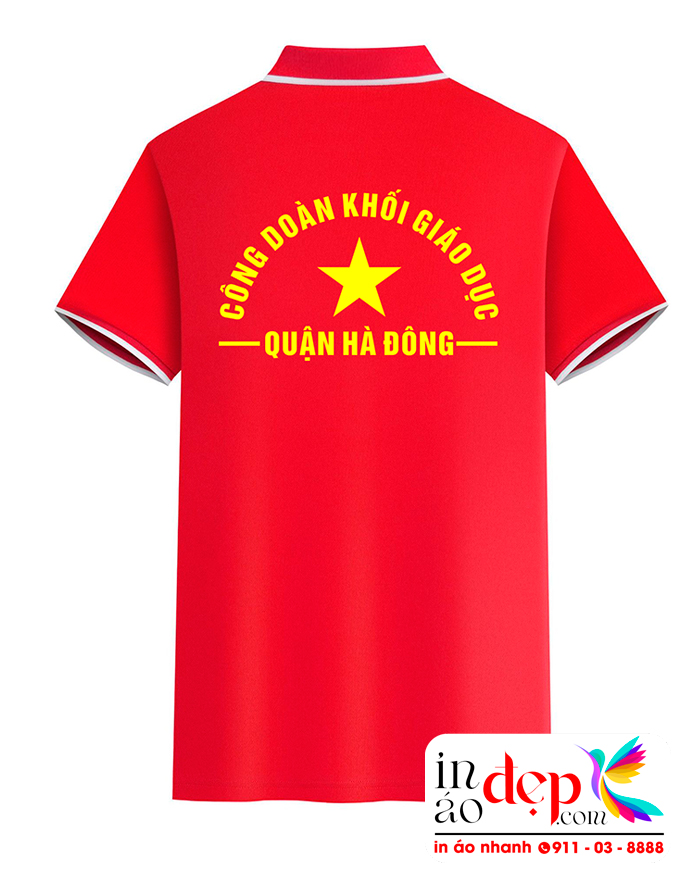 In áo phông Công đoàn Khối Giáo dục Quận Hà Đông