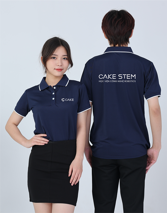 In áo phông Học viện Công nghệ Robotics Cake Stem