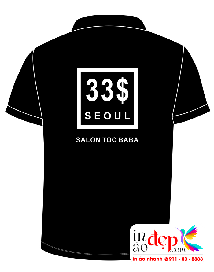 In áo phông Salon Tóc Baba 33$ Seoul