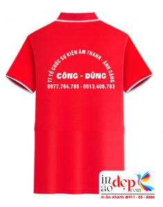 In áo phông Trung tâm tổ chức sự kiện âm thanh - ánh sáng Công Dũng