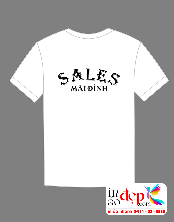 In áo phông đồng phục Không say không về - Sales mãi đỉnh