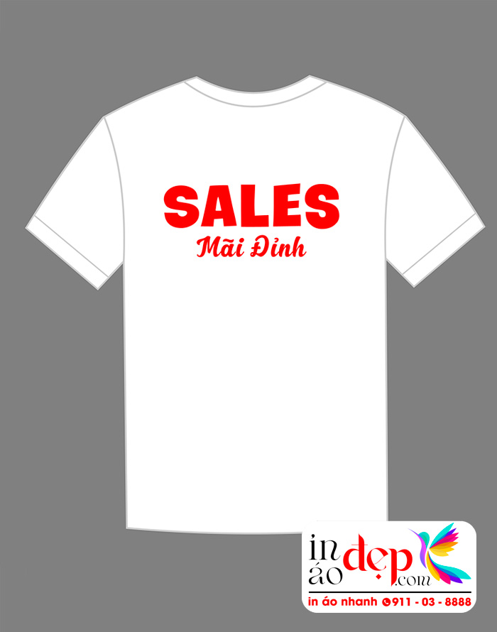 In áo phông đồng phục Không say không về - Sales mãi đỉnh