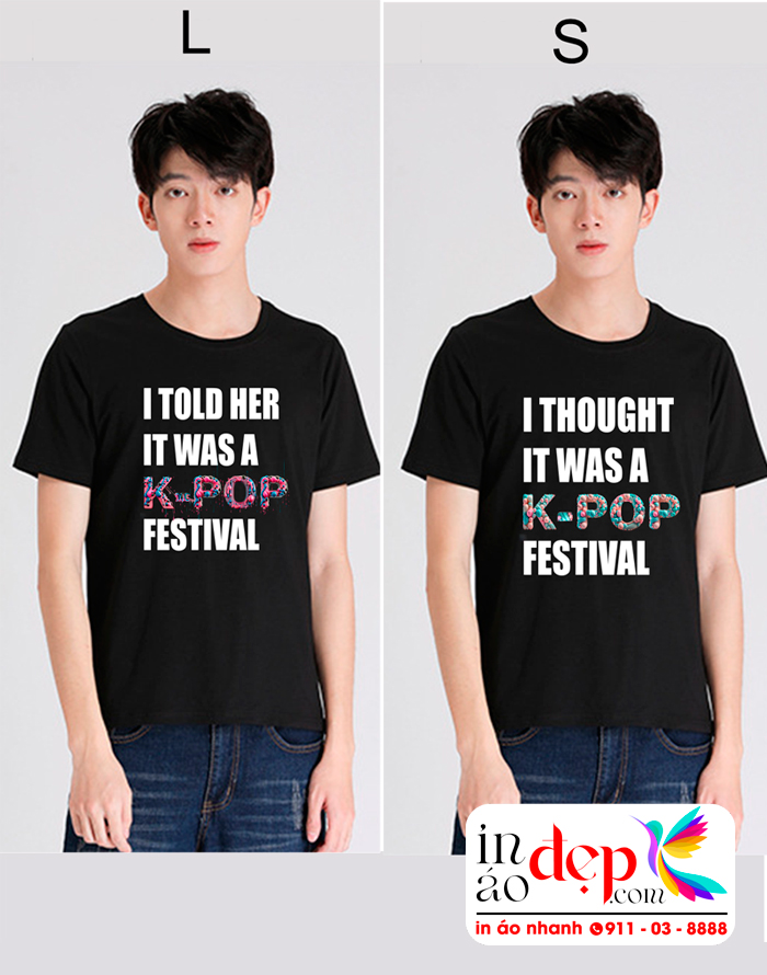 In áo phông đồng phục Kpop Festival