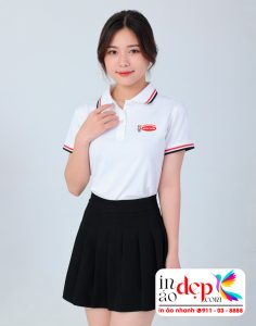 In áo phông màu trắng Công ty Acecook