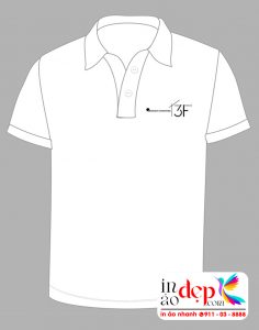 In áo phông phục màu trắng Công ty Kiến trúc & Nội thất 3F