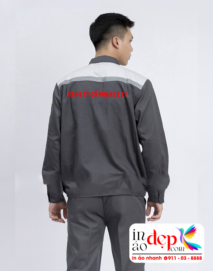 In đồng phục bảo hộ Công ty cổ phần Lê Vỹ