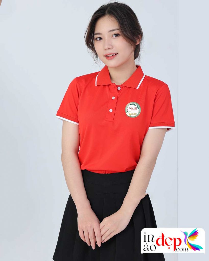 In áo Lớp 10I 1983-1985 - 50 năm Trường THPT Kim Liên màu đỏ