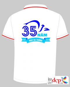 In áo Lớp 12C kỉ niệm 35 năm Ngày ra trường 1989-2024 màu trắng