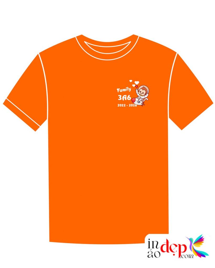 In áo Lớp 3A6 2022-2026 Học hết sức Chơi hết mình