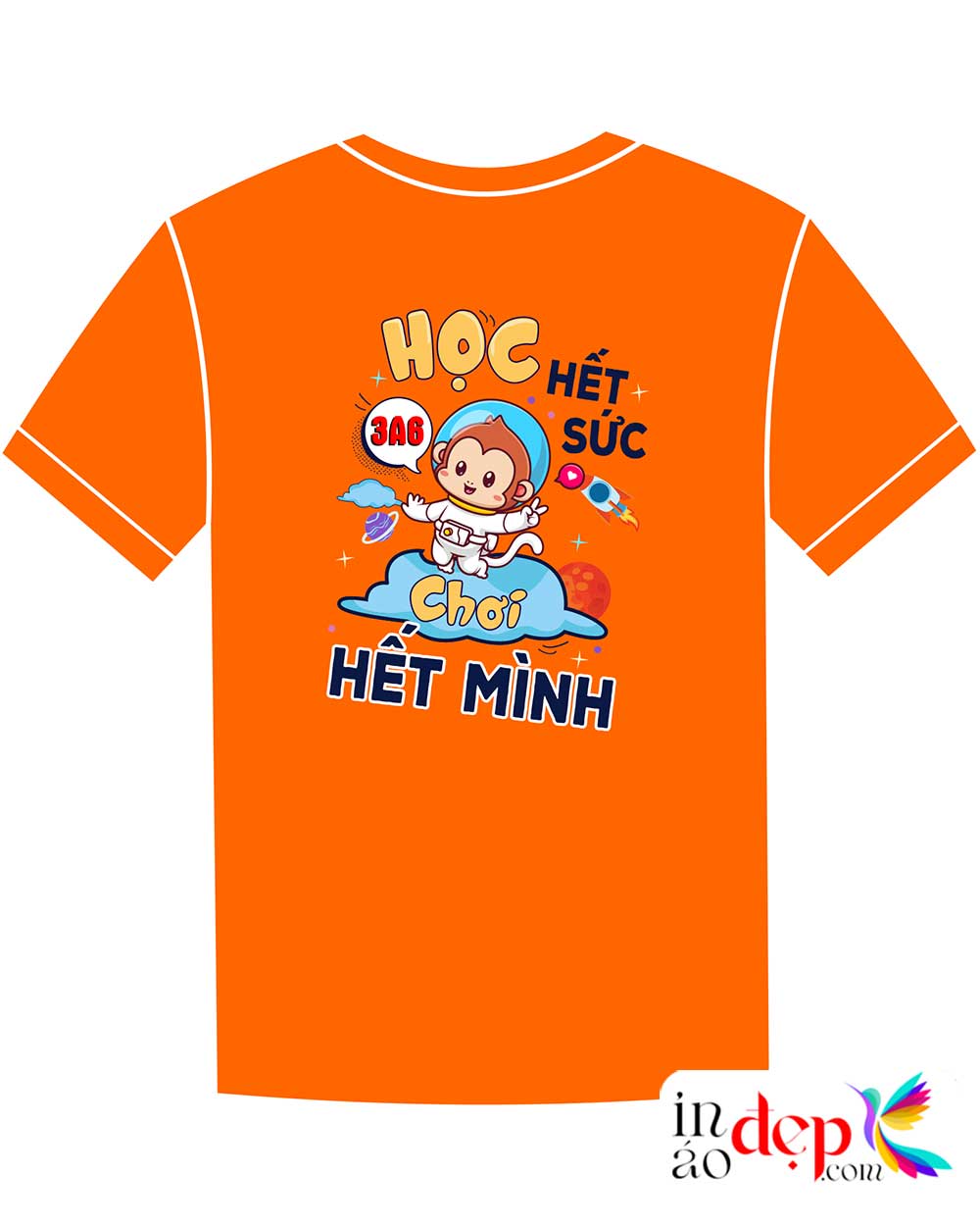 In áo Lớp 3A6 2022-2026 Học hết sức Chơi hết mình